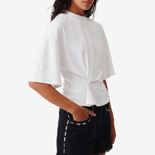 White High Neck Gathered Tee - IRO - Modalova