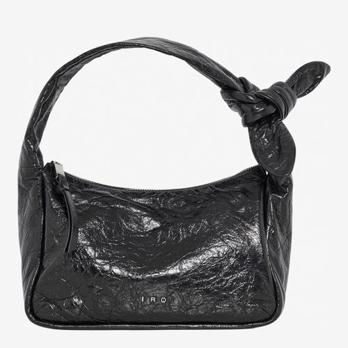 Black Leather Textured Handbag - IRO - Modalova