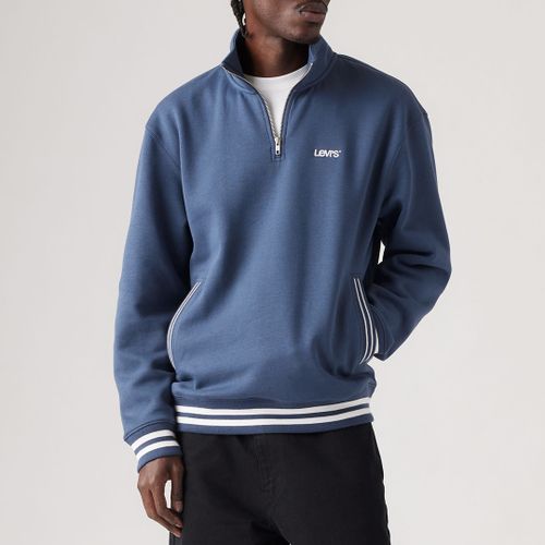 Blue Stripe Quarter Zip Sweatshirt - Levi's - Modalova