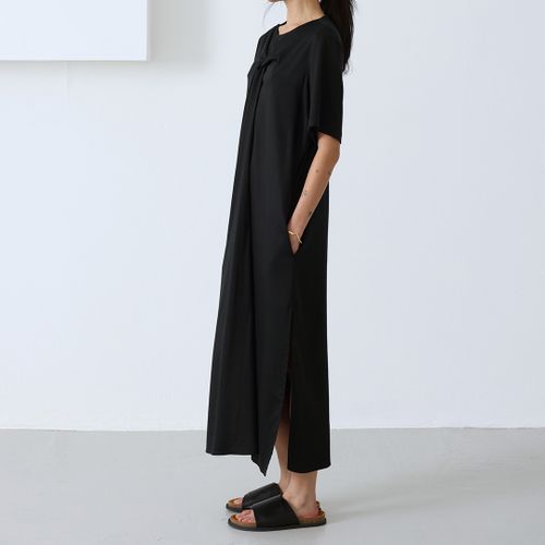 Black T-Shirt Twist Maxi Dress - Mother Of Pearl - Modalova