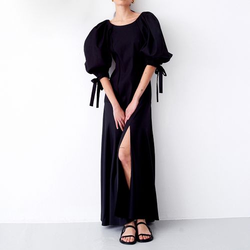 Black Thigh Split Maxi Dress - Mother Of Pearl - Modalova