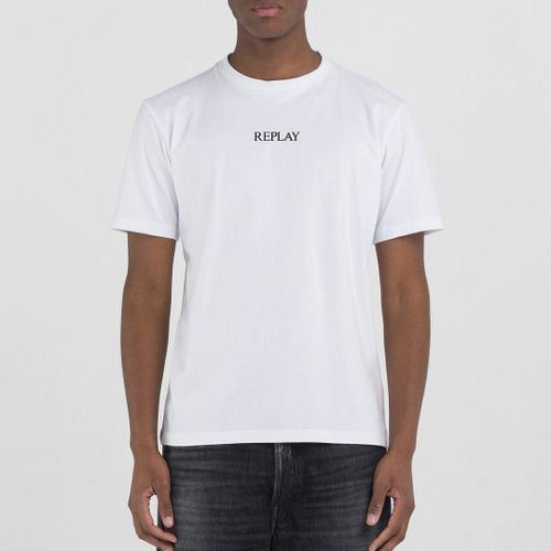 White Logo Jersey T-Shirt - Replay - Modalova