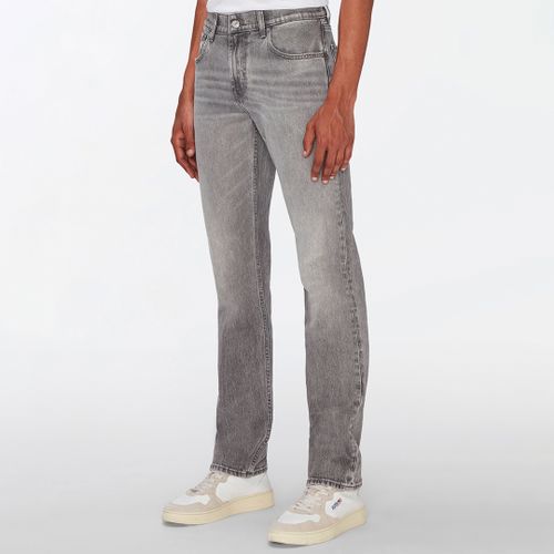 Light Grey Straight Stretch Jeans - 7 For All Mankind - Modalova