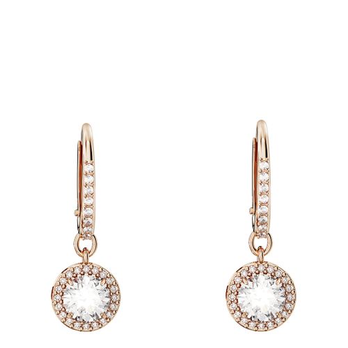 Rose Gold Una Drop Earrings - SWAROVSKI - Modalova