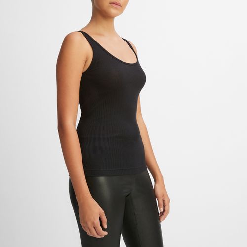 Black Scoop Neck Tank Top - Vince - Modalova