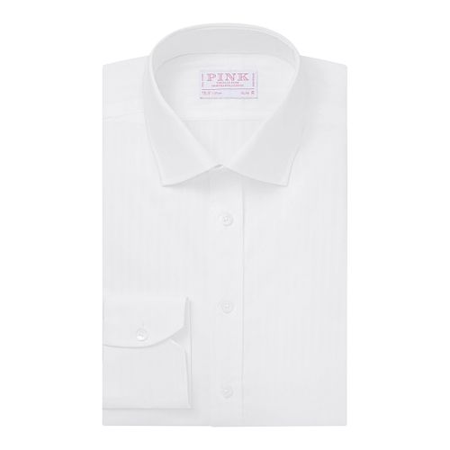 Tonal Stripe Slim Fit Cotton Shirt - Thomas Pink - Modalova