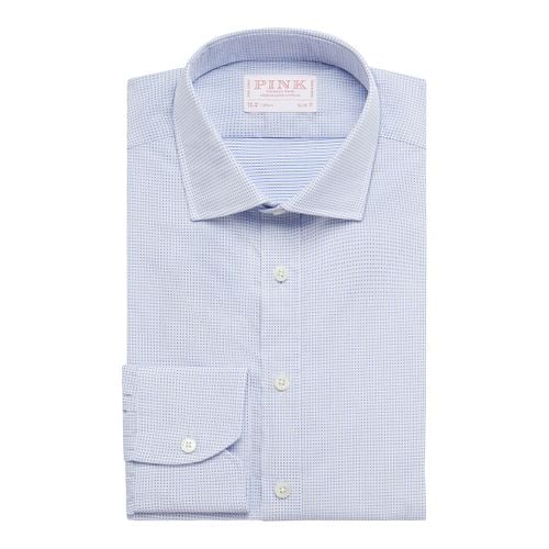 Pin Dot Check Slim Fit Cotton Shirt - Thomas Pink - Modalova