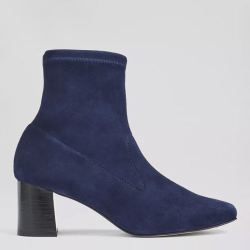 Amira Suede Stretch Heeled Ankle Boots - L K Bennett - Modalova