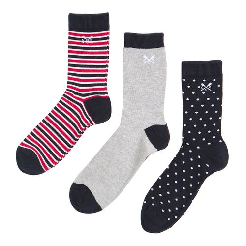 Multi 3 Pack Socks - Crew Clothing - Modalova