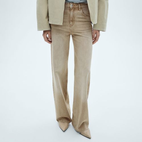 Sand Danila Wide Leg Cotton Jeans - Size 40 - Mango - Modalova