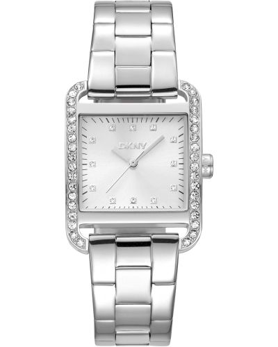NY8523 Silver Crystal Square Watch Wo - Watches - DKNY - Modalova