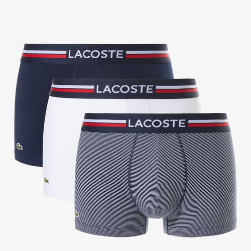 Navy 3 Pack Stripe Trunks - Lacoste - Modalova