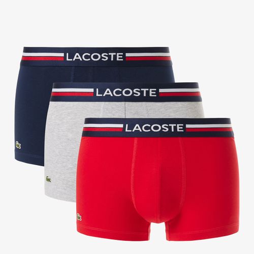 Red 3 Pack Stripe Trunks - Lacoste - Modalova