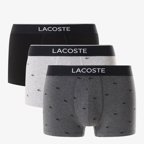 Grey 3 Pack Printed Trunks - Lacoste - Modalova