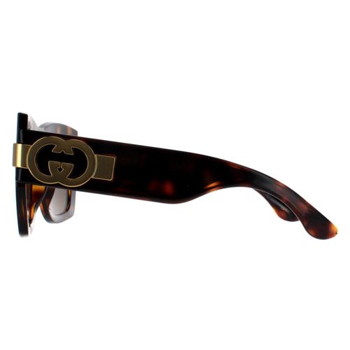 Sunglasses GG1688S 002 Dark Havana with Gold - Size One Size - Gucci - Modalova
