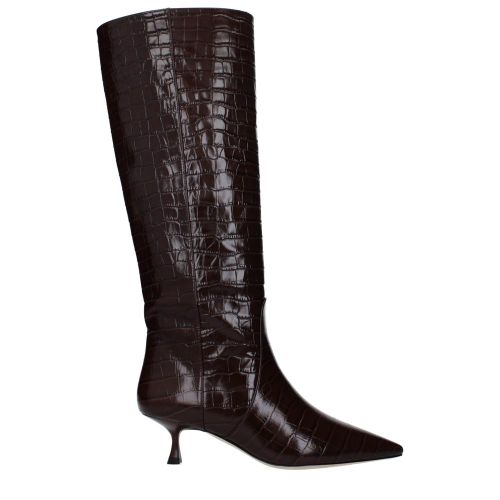 Leather Pointed Toe Casual Boot with Medium Heel Wo - Size 36.5 - Stuart Weitzman - Modalova