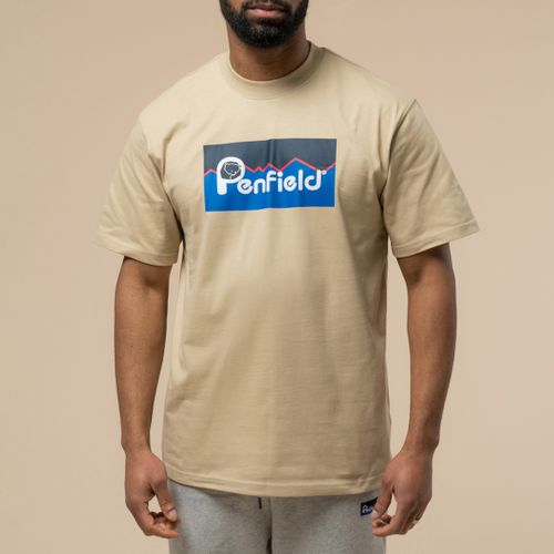 Camel Large Printed Cotton T-Shirt - Size L - Penfield - Modalova