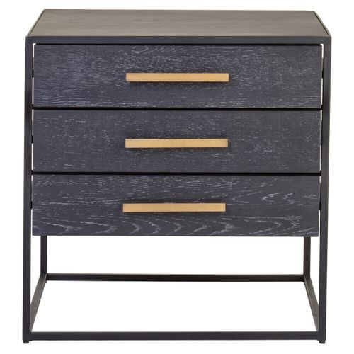Judd Three Drawer Side Table - Size One Size - Premier Housewares - Modalova