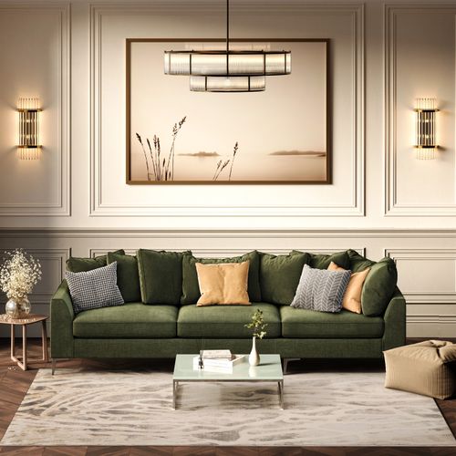 Gold Abstract Pattern Soft Sheen Area Rug - Size 120cm x 170cm - Kukoon - Modalova