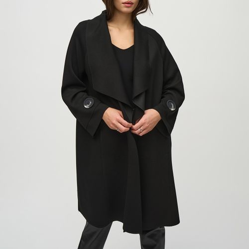 Black Oversized Lapel Jacket - Joseph Ribkoff - Modalova