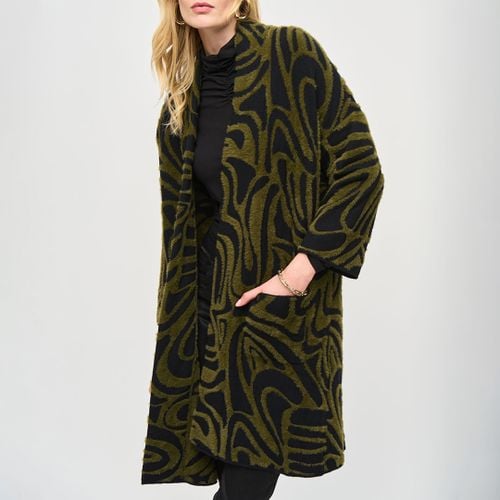 Black/Khaki Patterned Cardigan - Joseph Ribkoff - Modalova