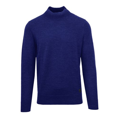 Navy Turtle Neck Jumper - Iceberg - Modalova