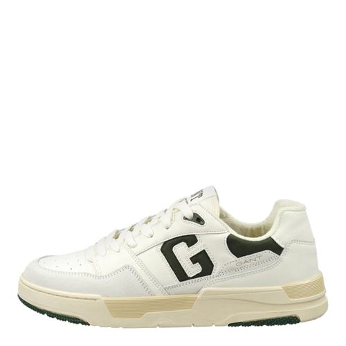 Men's White/Green Brookpal Leather Trainer - Size 9.5 - Gant - Modalova