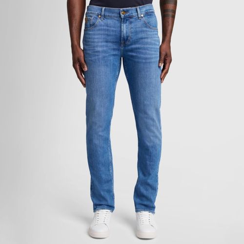 Blue Slimmy Tapered Stretch Jeans - 7 For All Mankind - Modalova