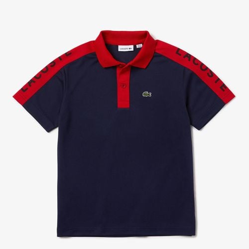 Teen Navy/Red Logo Polo Shirt - Lacoste - Modalova