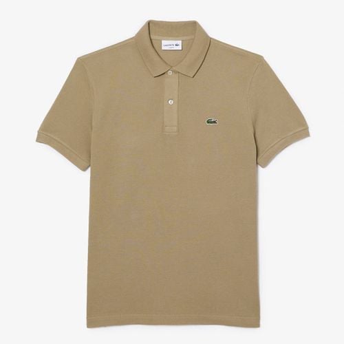 Pale Khaki PiquÃ© Cotton Polo Shirt - Lacoste - Modalova