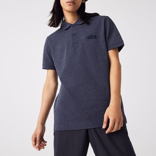 Charcoal Large Logo Cotton Polo Shirt - Lacoste - Modalova