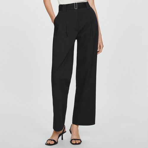 Black Trousers With Belt Loops - Mango - Modalova