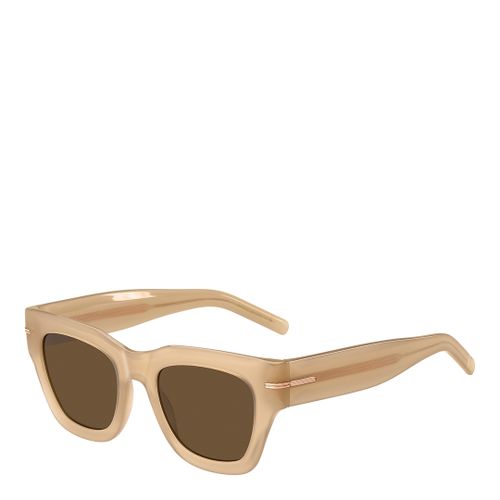 Beige Square Sunglasses 51mm - Boss by Hugo Boss - Modalova