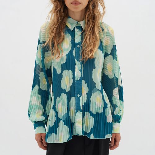 Green Printed Pleat Hendra Shirt - Inwear - Modalova