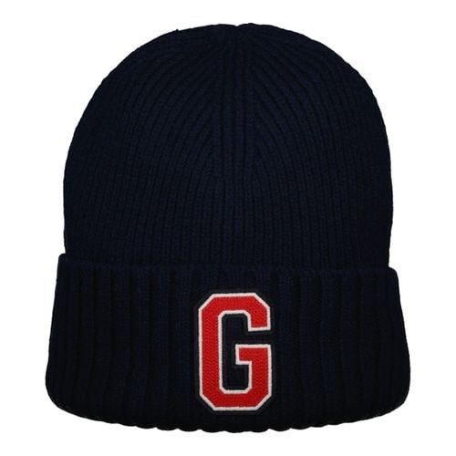 Navy G Badge Wool Beanie - Gant - Modalova