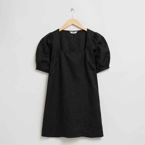 Black Linen Puff Tunic - & Other Stories - Modalova
