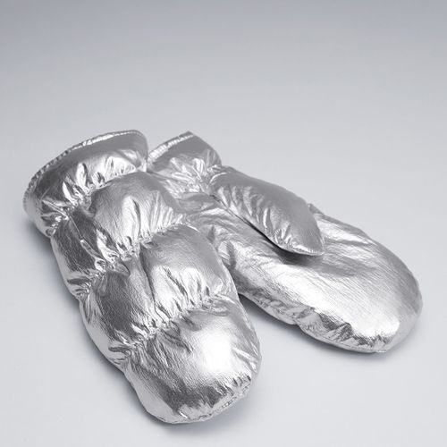 Silver Padded Puffa Mittens - & Other Stories - Modalova