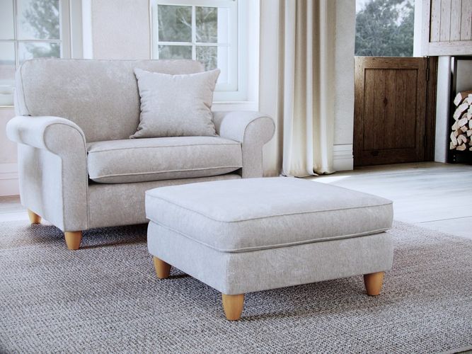 Abingdon Footstool Glory Pearl - The Great Sofa Company - Modalova