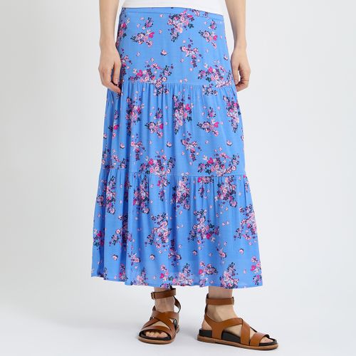 Blue Emilia Printed Skirt - Crew Clothing - Modalova