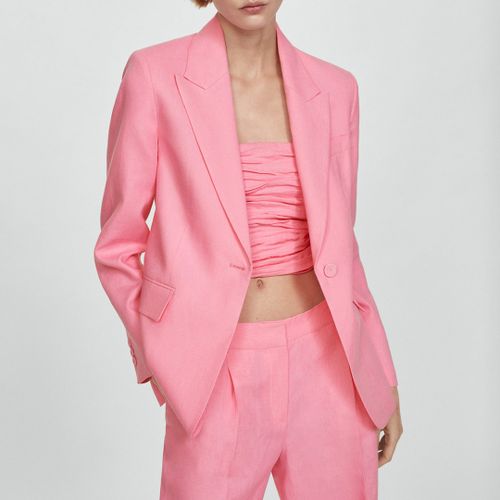 Blazer Suit Linen - Size XS - Mango - Modalova