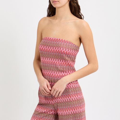 Pink Zig Zag Bandeau Top - NÂ°Â· Eleven - Modalova