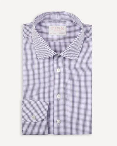 Tailored Fit and White Check Formal Shirt - Stylish and Comfortable - Size 15 - Thomas Pink - Modalova