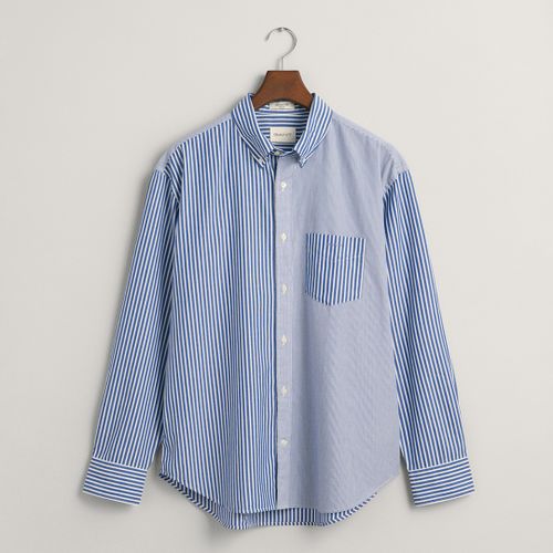 White Stripe Dragon Crest Poplin Shirt - Size M - Gant - Modalova