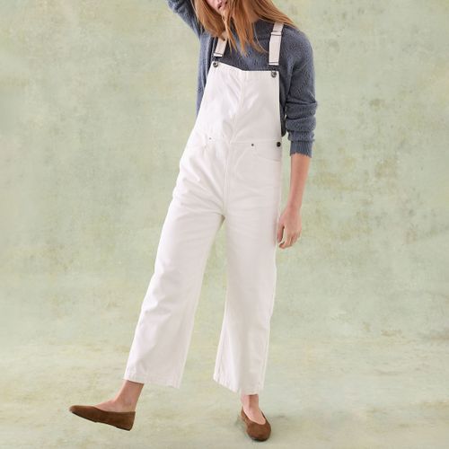 Ecru Felbridge Wide Leg Dungarees - Size 18 - Beaufort & Blake - Modalova