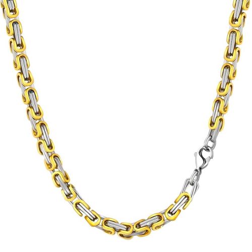 K & Silver Two Tone Link Necklace - Stephen Oliver - Modalova