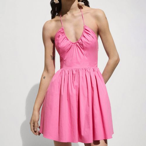 Bright Halter neck Mini Dress - Size M - Mango - Modalova