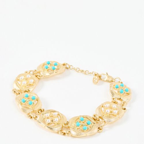 Dana Square Pendant & Faux Pearl Bracelet - Oliver Bonas - Modalova
