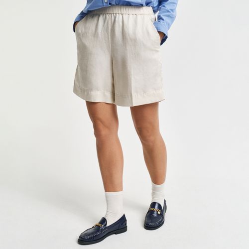 Linen Blend Pull On Shorts - Size 8 - Gant - Modalova