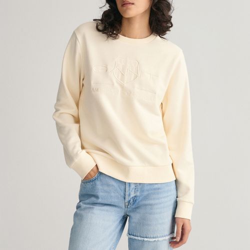 Cream Tonal Shield Sweatshirt - Size XL - Gant - Modalova