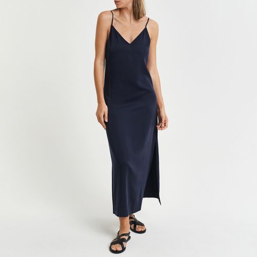 Gant Navy Slip Midi Dress - Size 8 - Gant - Modalova